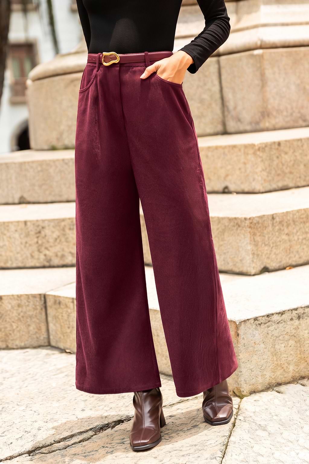Against the Grain Red Pants