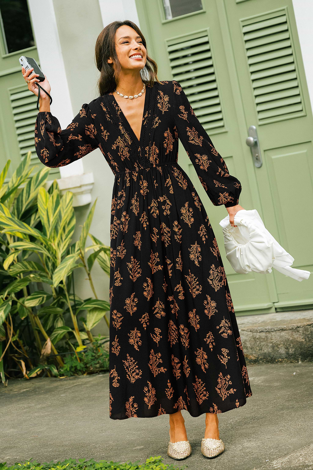 In Good Nature Floral Maxi Dress