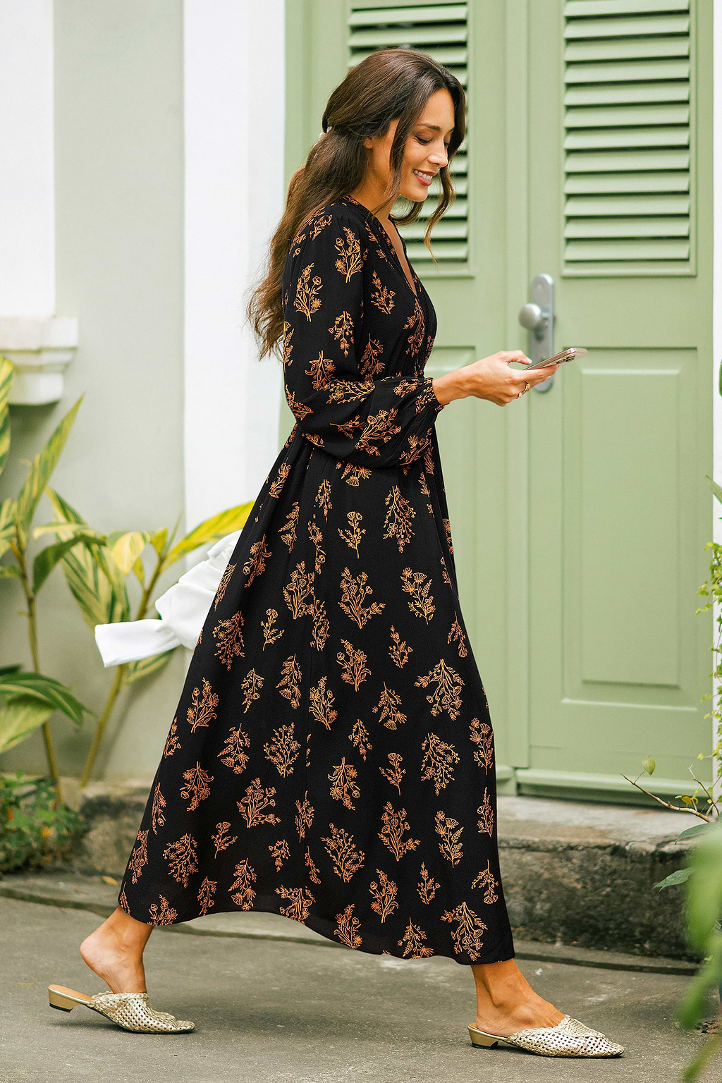 In Good Nature Floral Maxi Dress