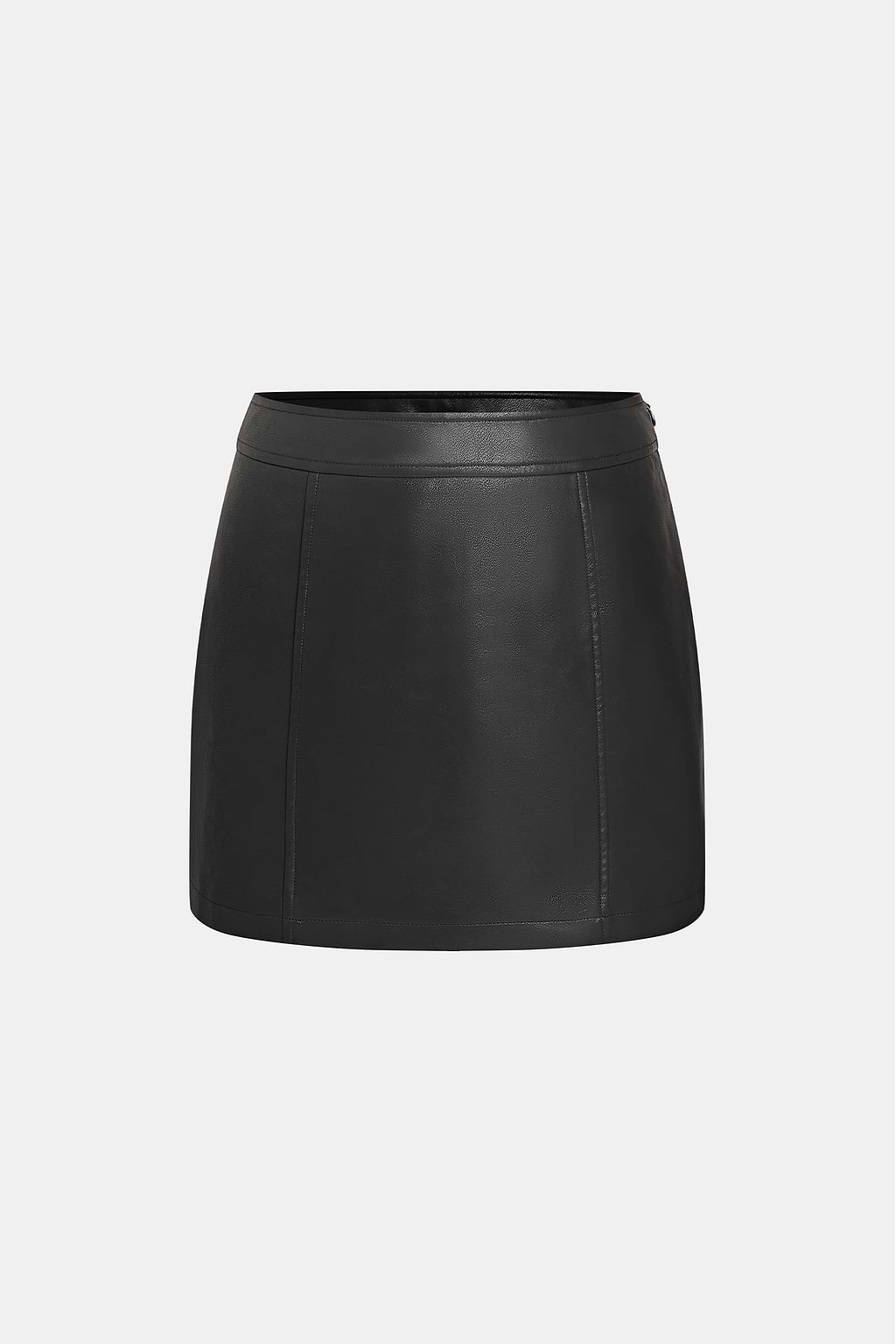 Neon Night Faux Leather Mini Skirt