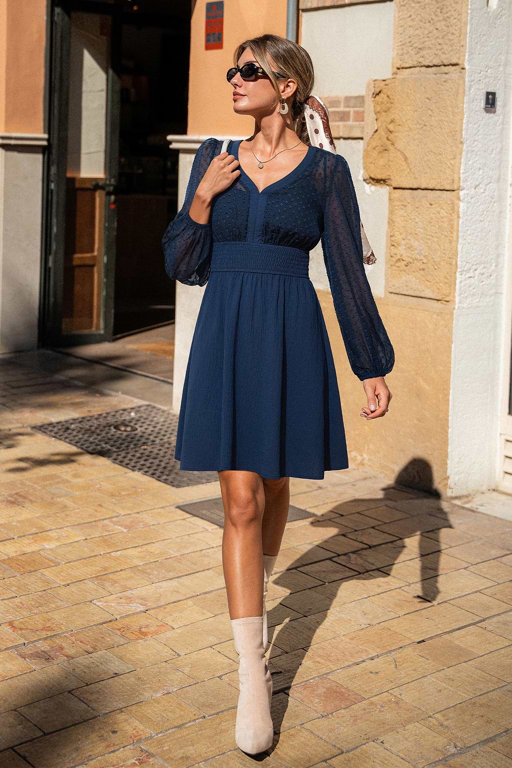 Margot Blue Mini Dress