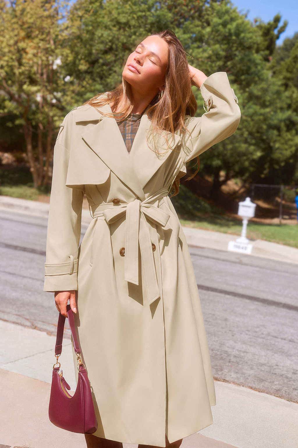Dear to Me Khaki Trench Coat