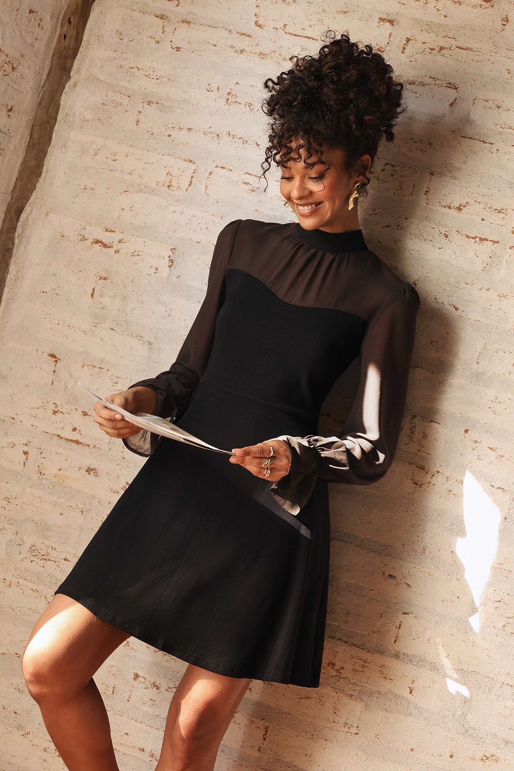 Hard to Get Black Mini Dress