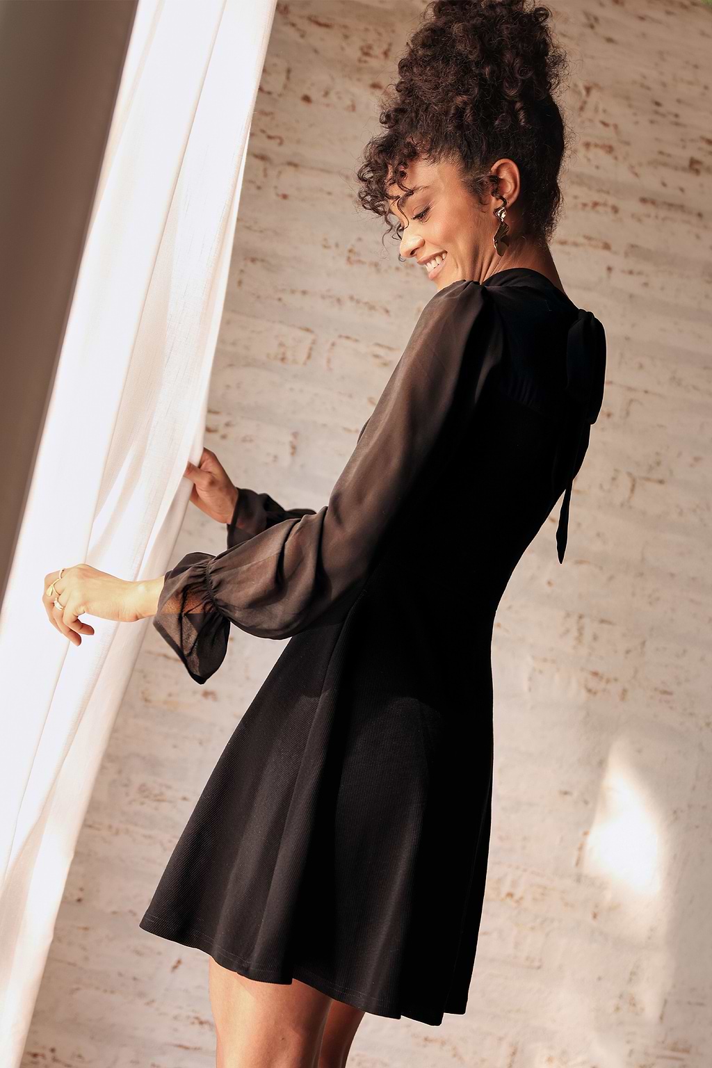 Hard to Get Black Mini Dress