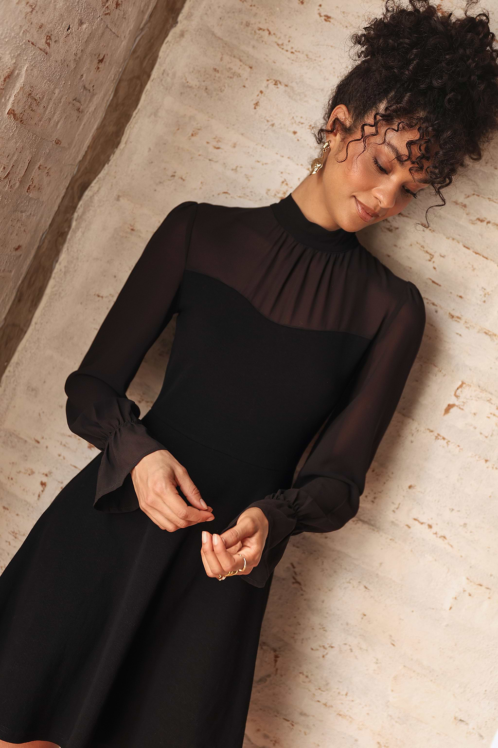Hard to Get Black Mini Dress