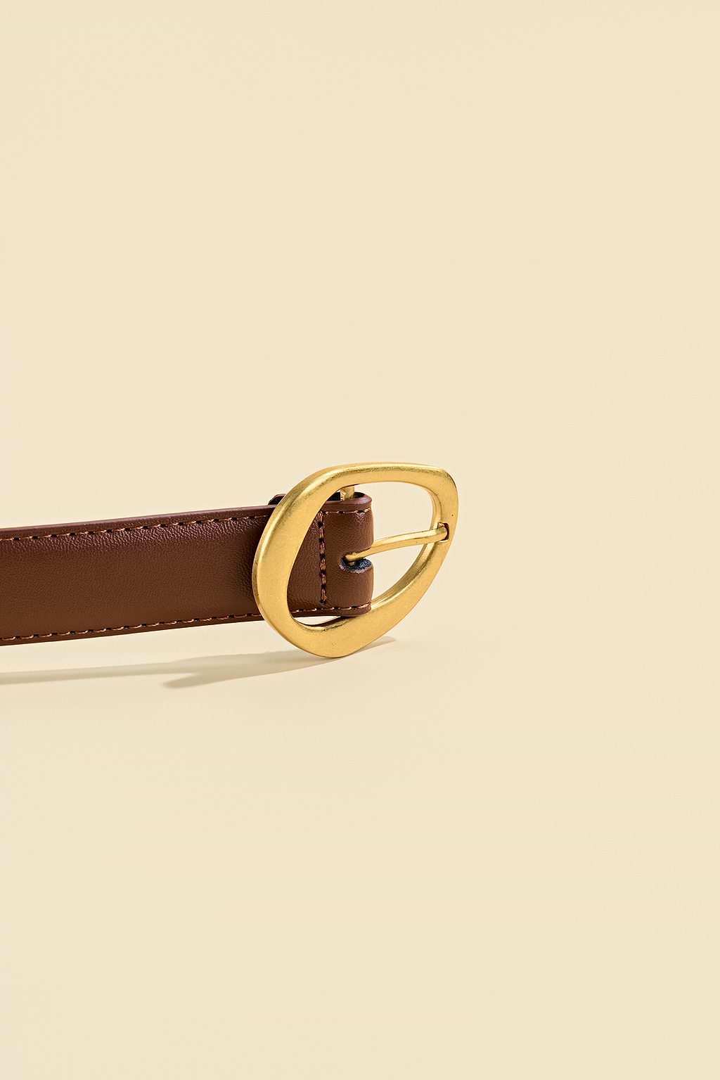 Gilded Touch Faux Leather Belt