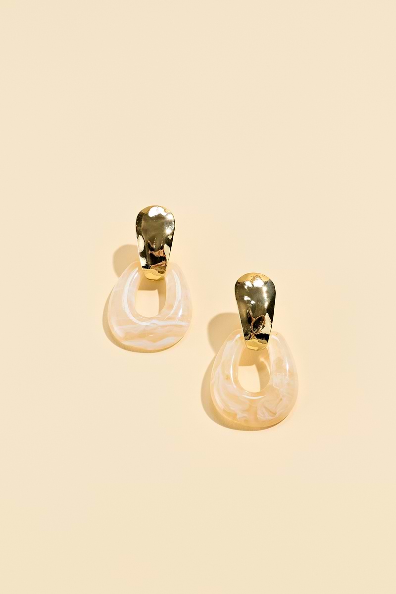 Just Add Drama Gold-Tone Earrings