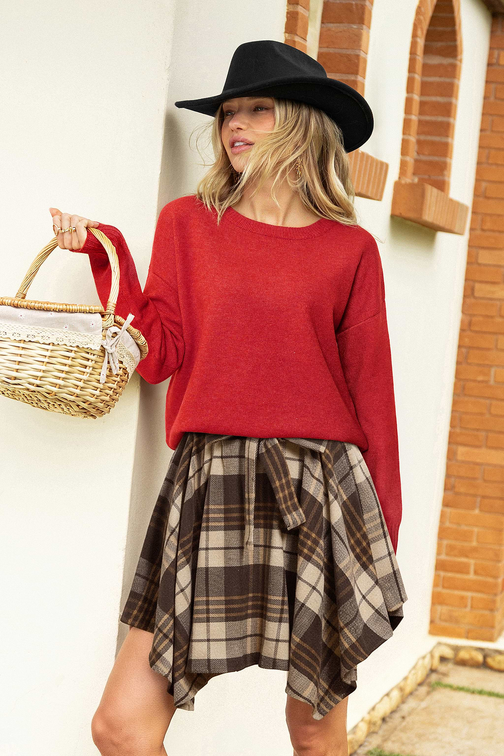 Sunday Mood Red Sweater