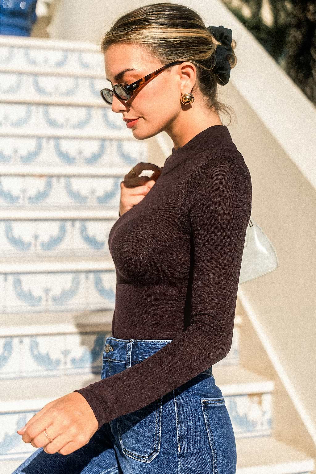 Good Foundation Brown Knit Top