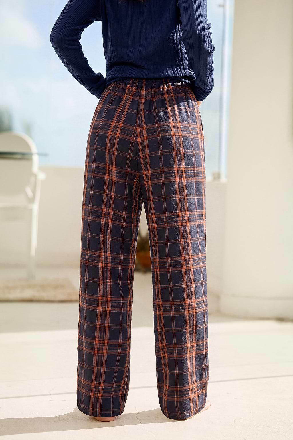 House Rules Plaid Pajama Set