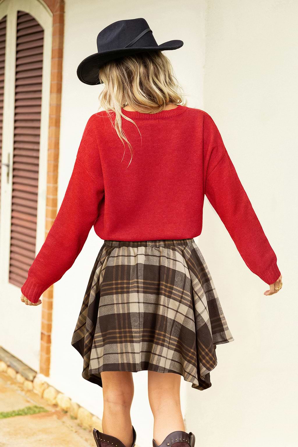 Sunday Mood Red Sweater