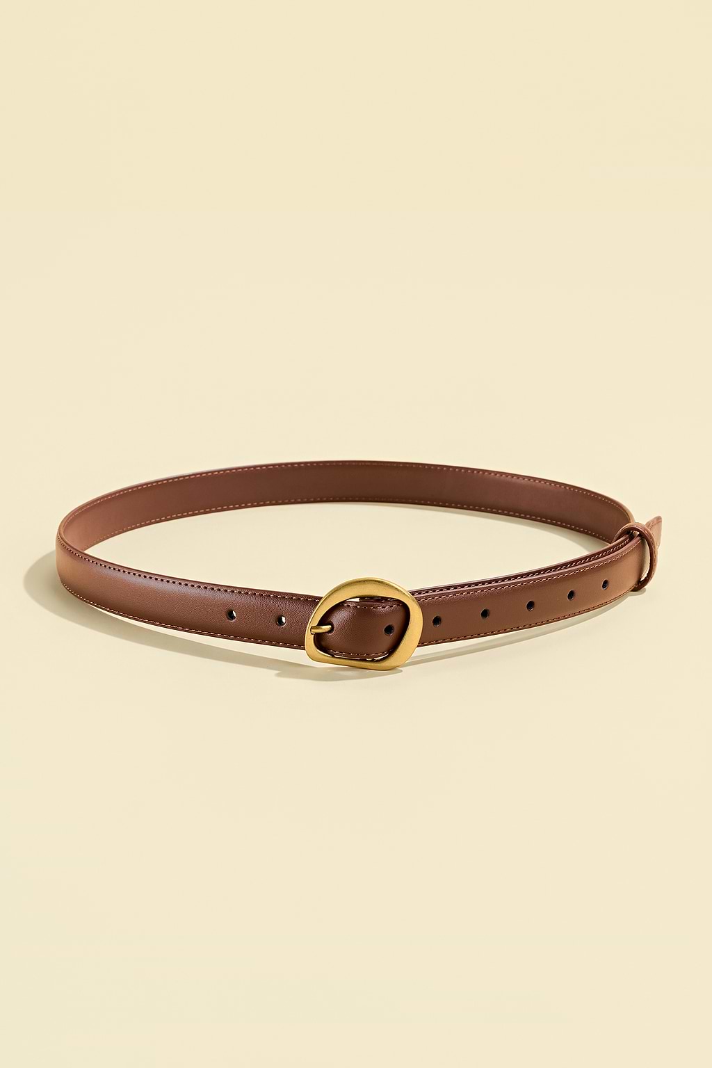 Gilded Touch Faux Leather Belt