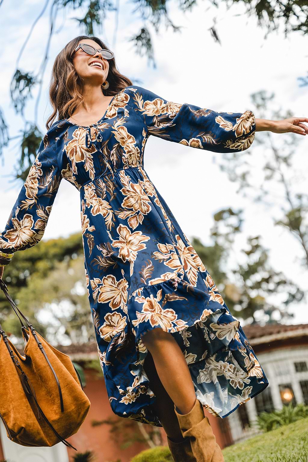 Let It Happen Floral Maxi Dress