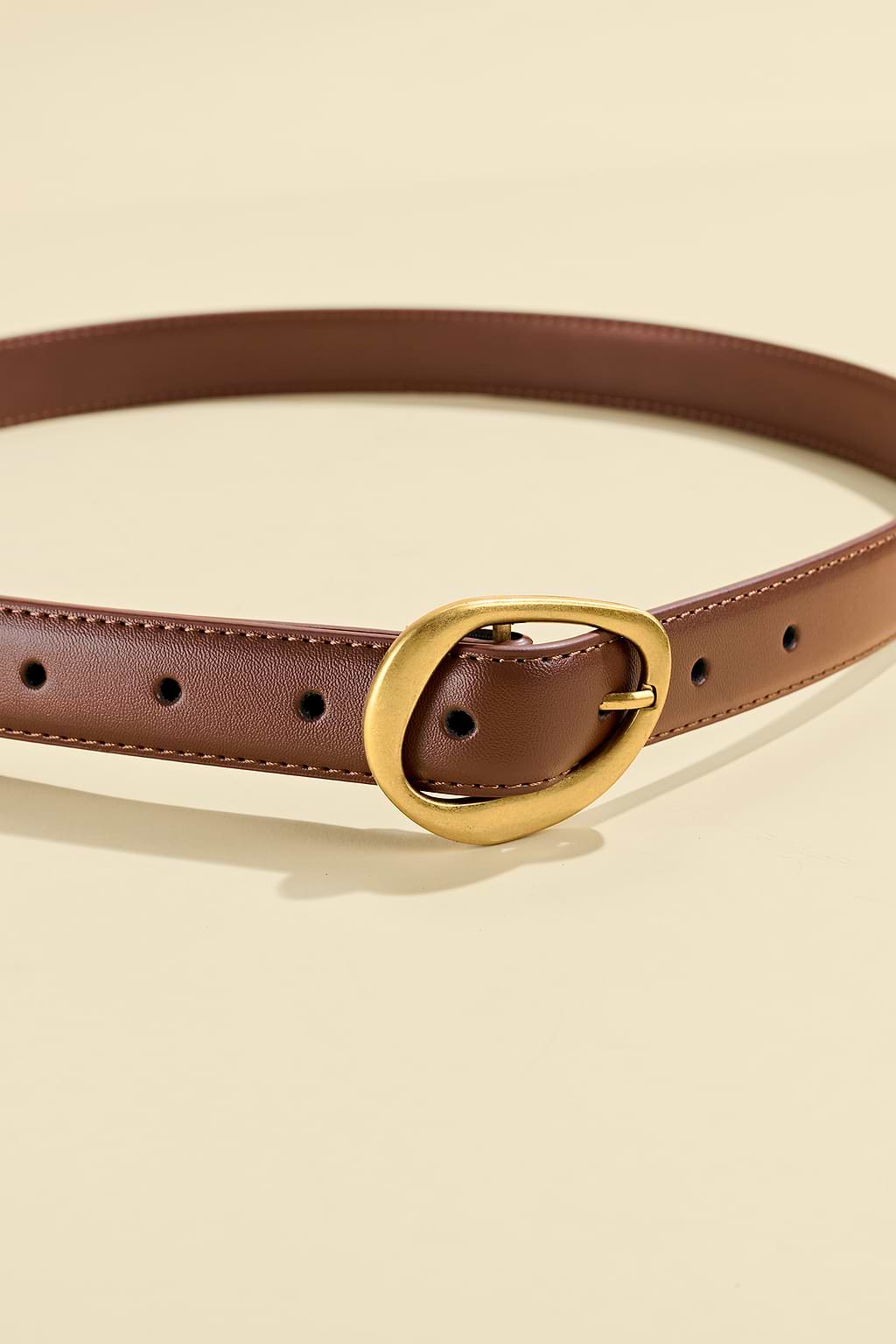 Gilded Touch Faux Leather Belt
