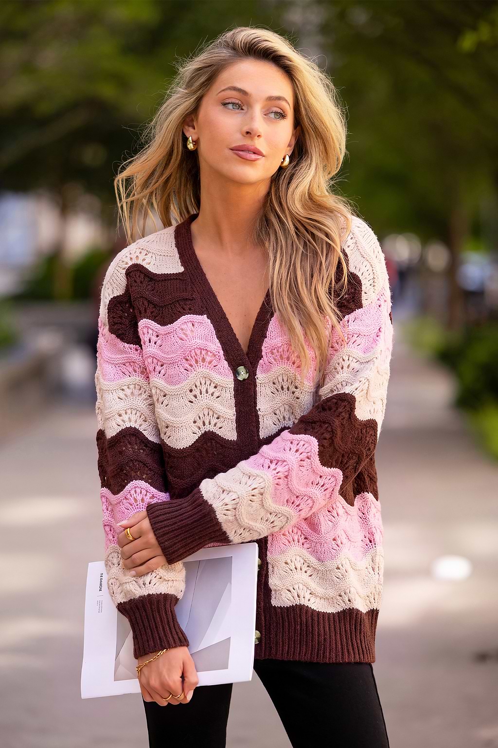 Stripe a Pose Striped Cardigan