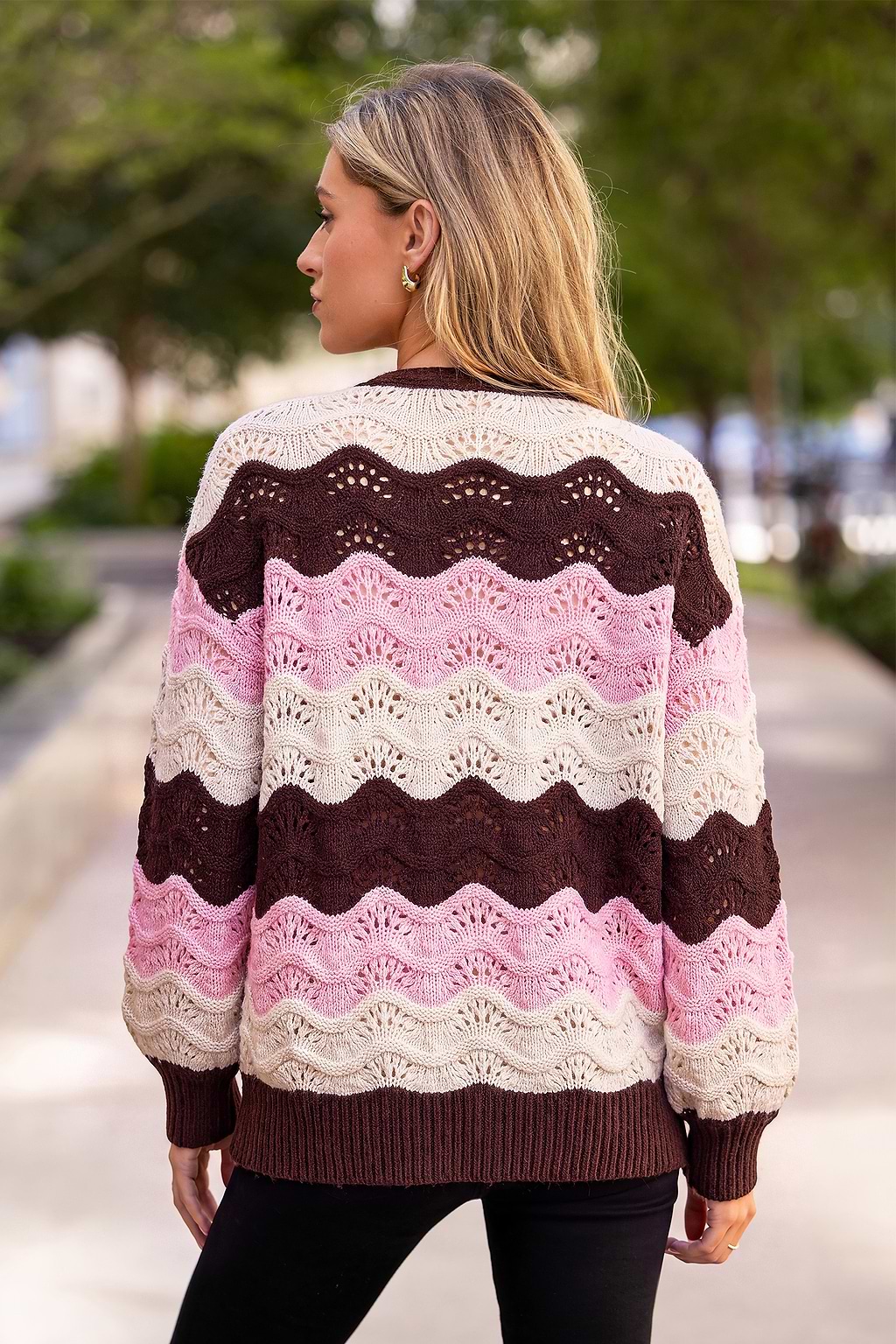 Stripe a Pose Striped Cardigan