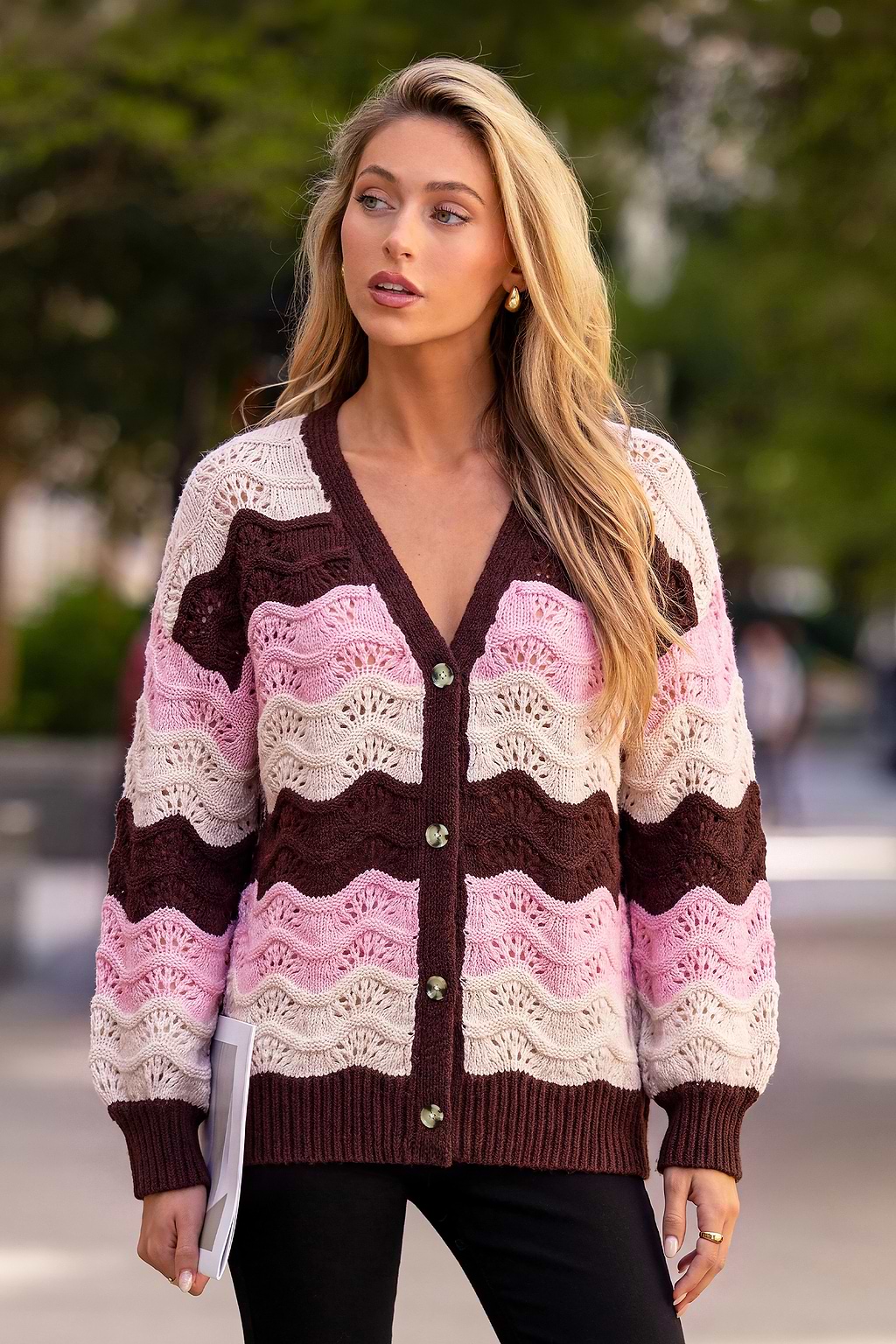 Stripe a Pose Striped Cardigan