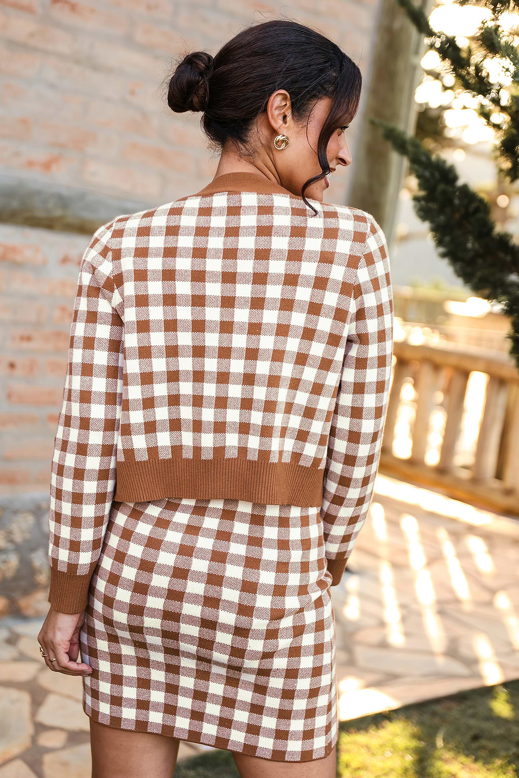 Down the Road Gingham Cardigan
