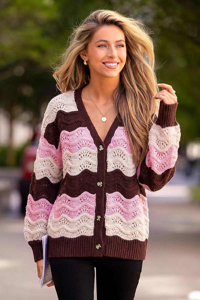 Stripe a Pose Striped Cardigan