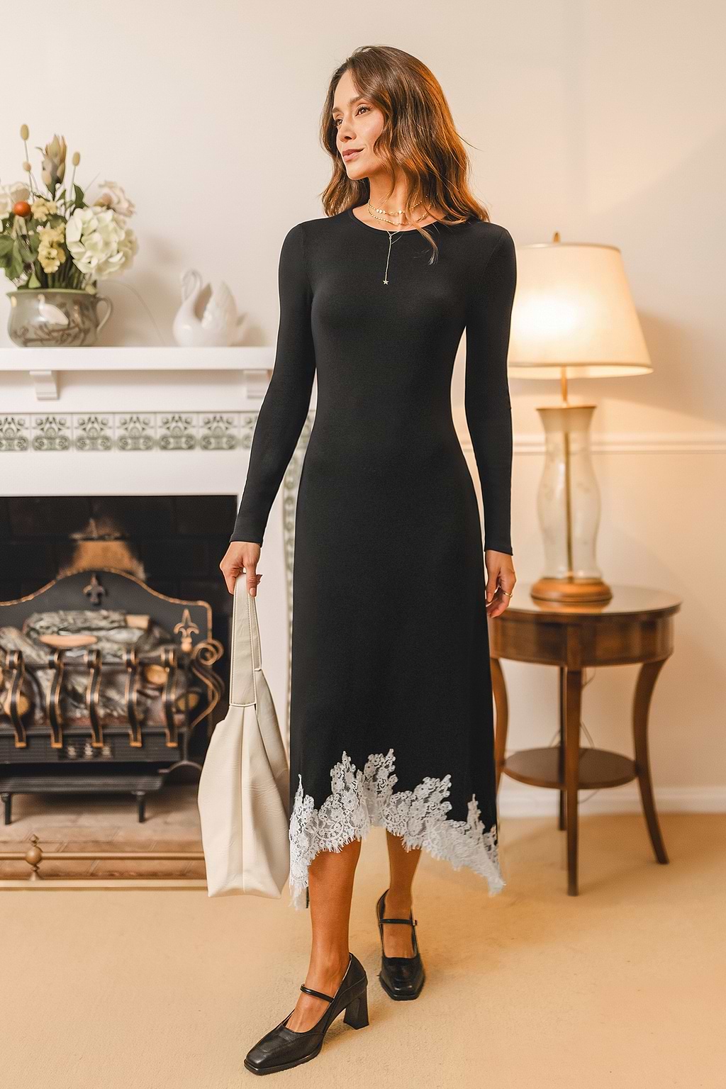 Night Is Young Black Maxi Dress