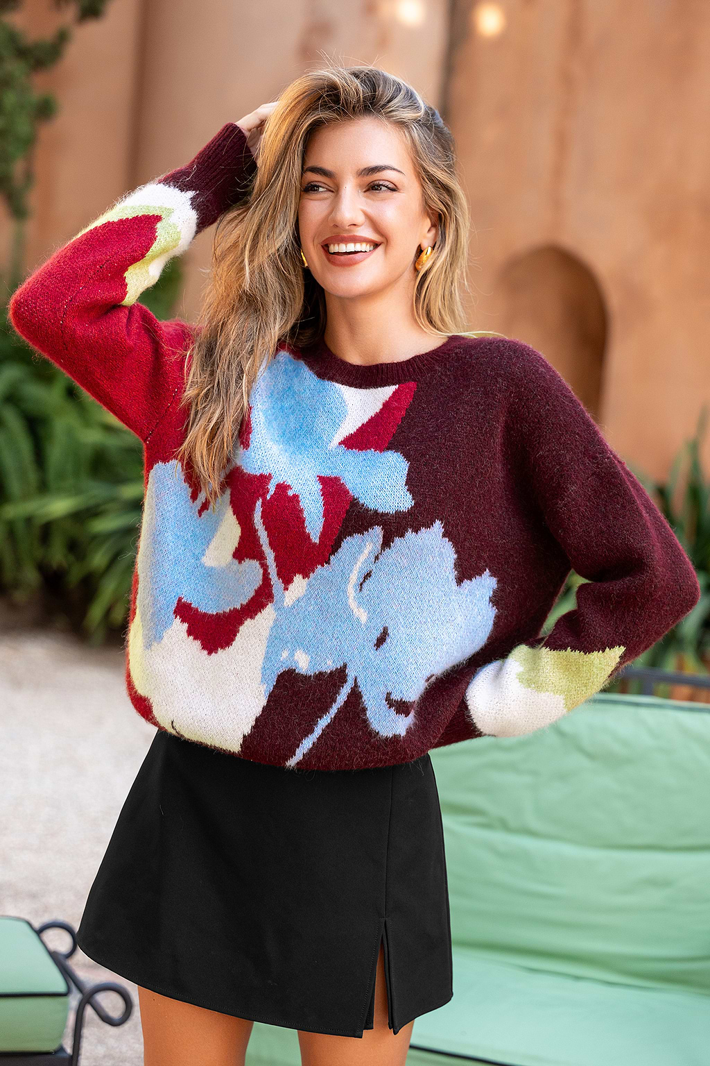 One of a Kind Abstract Sweater