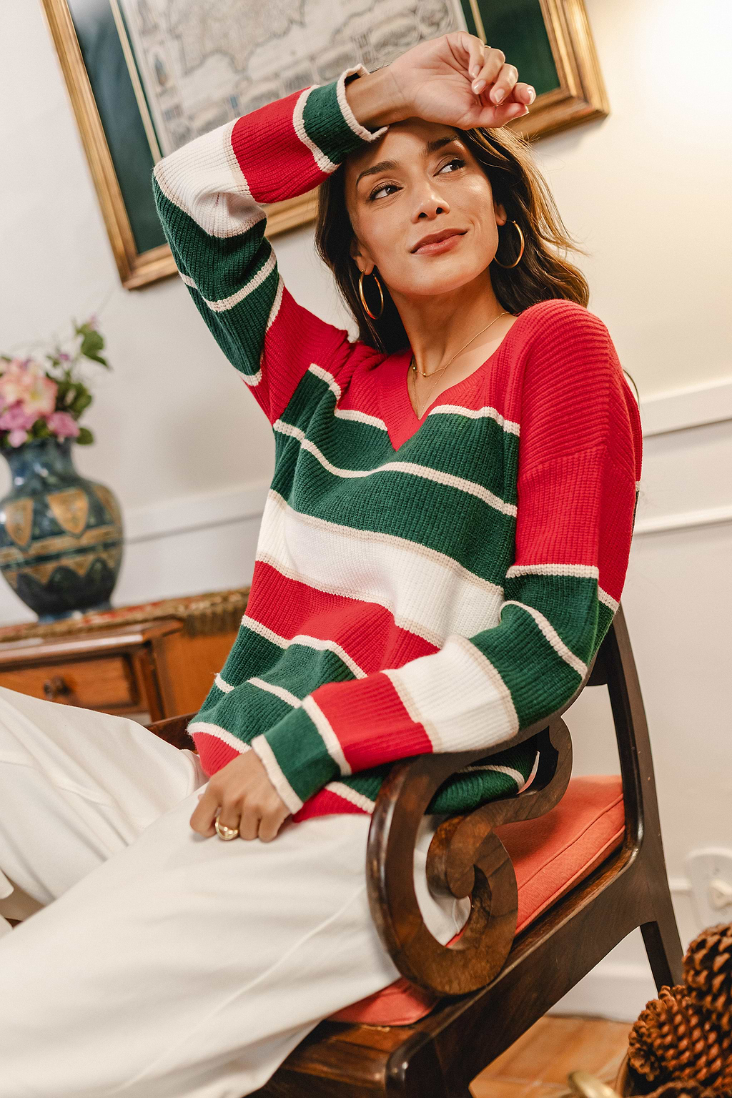 Life of the Party Striped Sweater