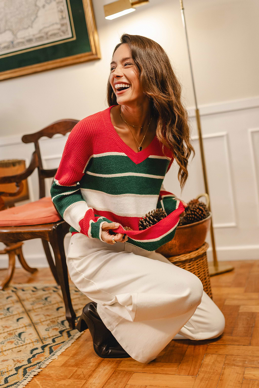 Life of the Party Striped Sweater
