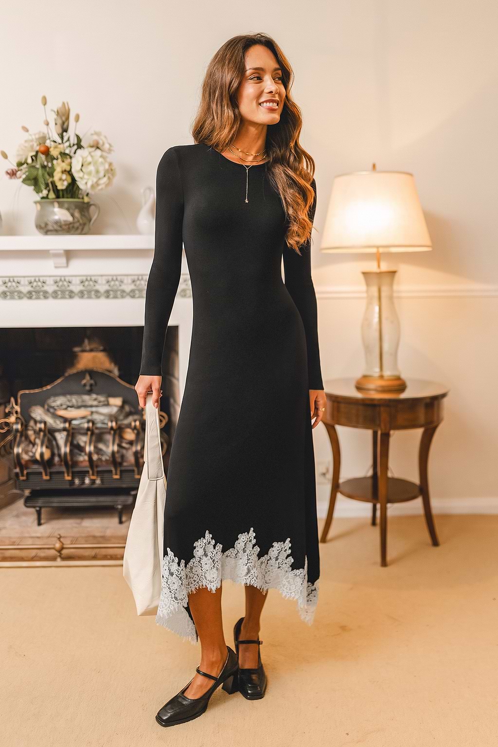 Night Is Young Black Maxi Dress