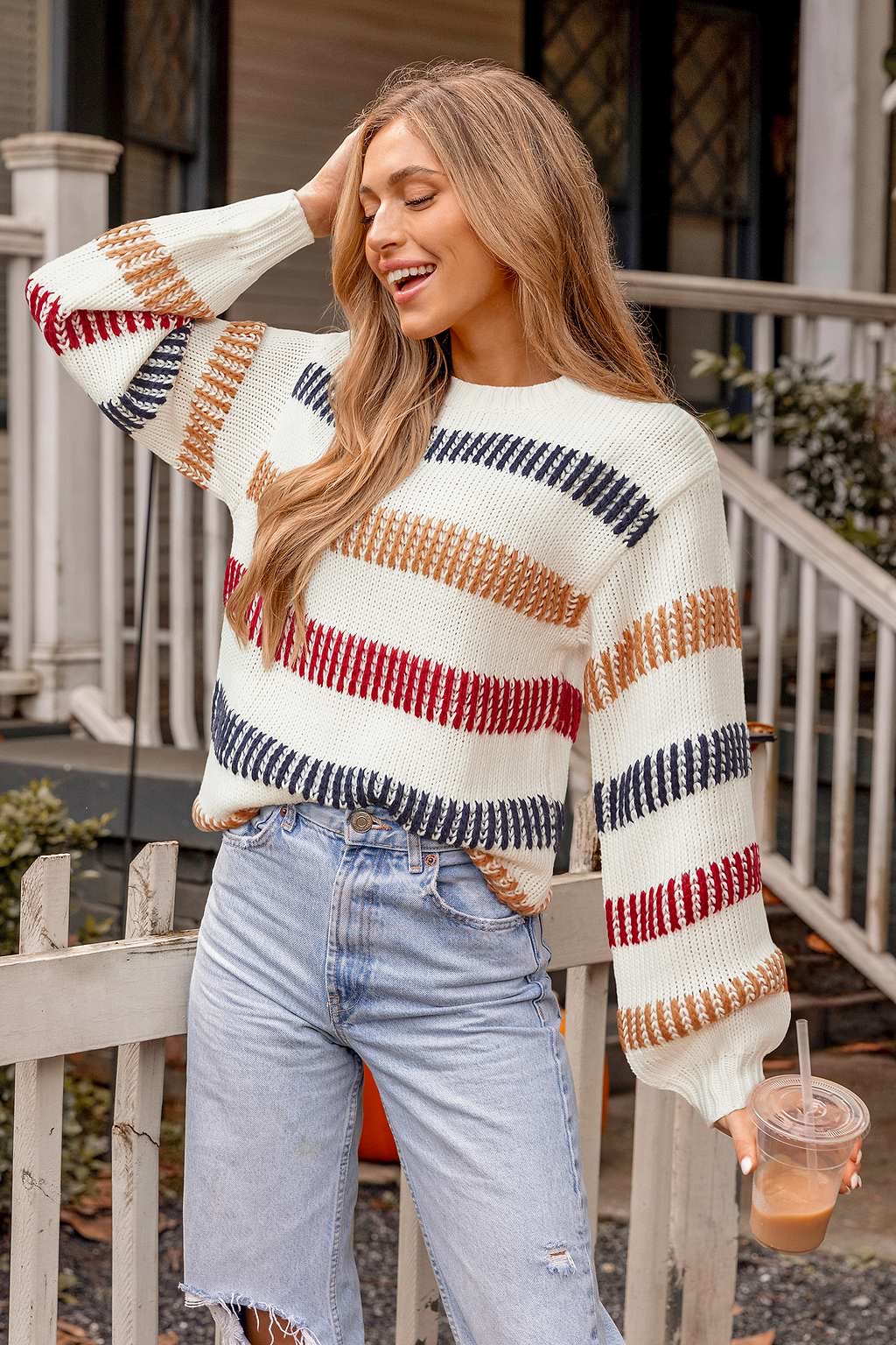 Coastal Weekend Striped Sweater