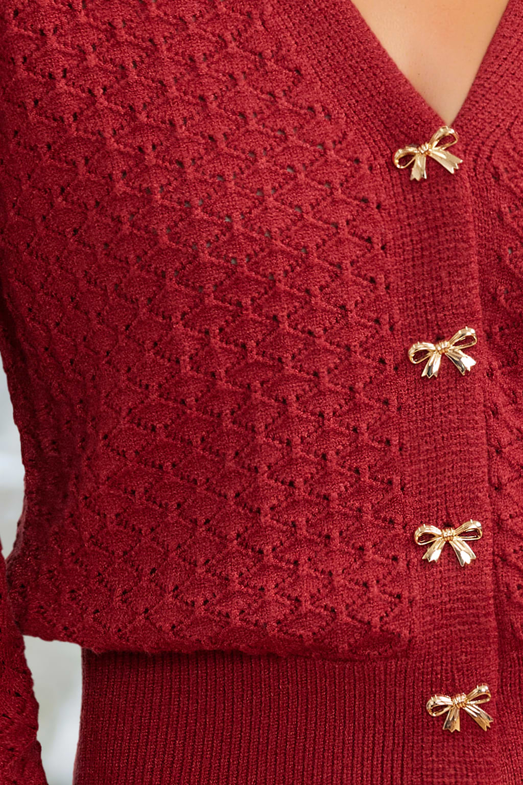 First Love Red Cardigan