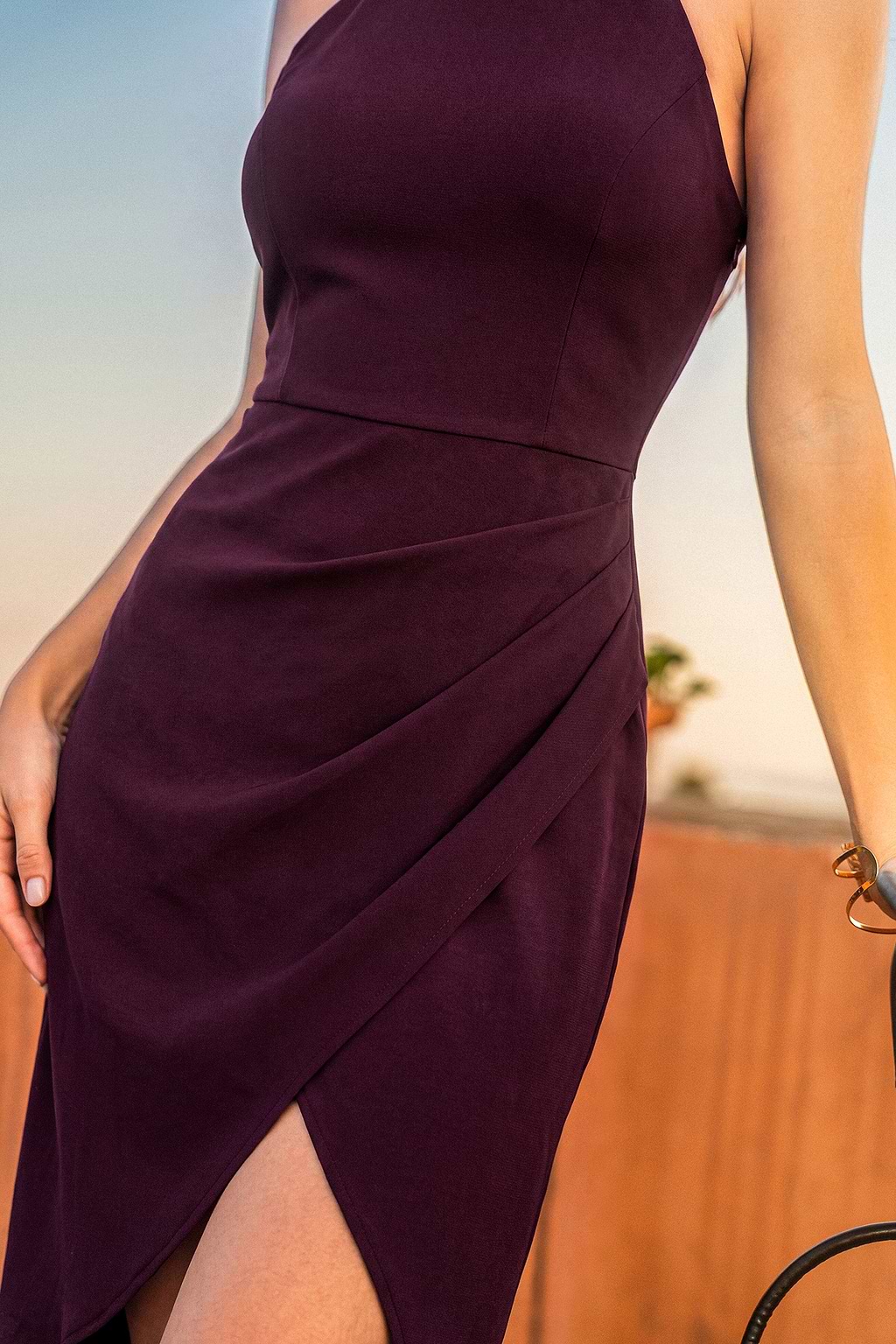 Big Night Purple Midi Dress