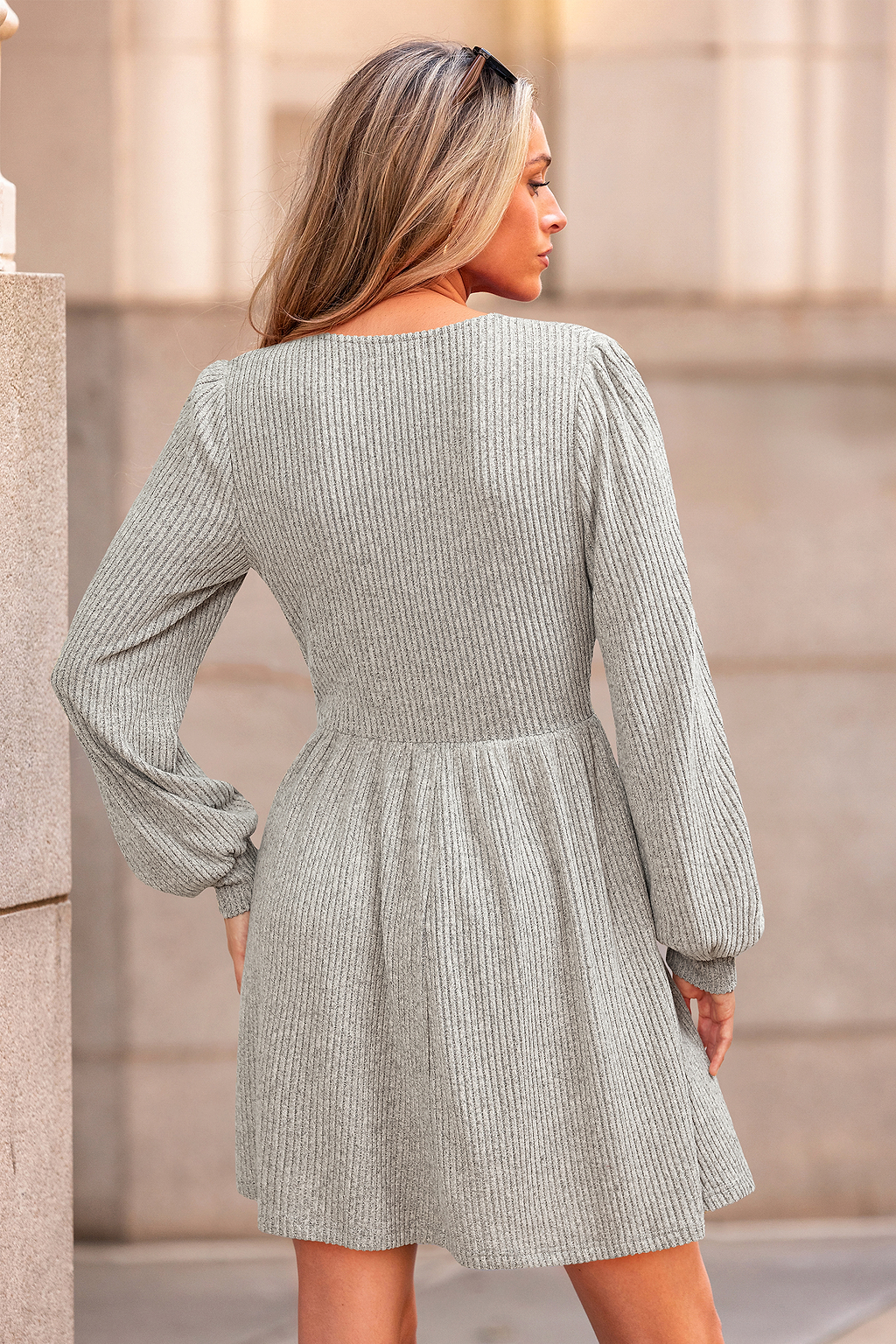 Modern Muse Grey Mini Dress