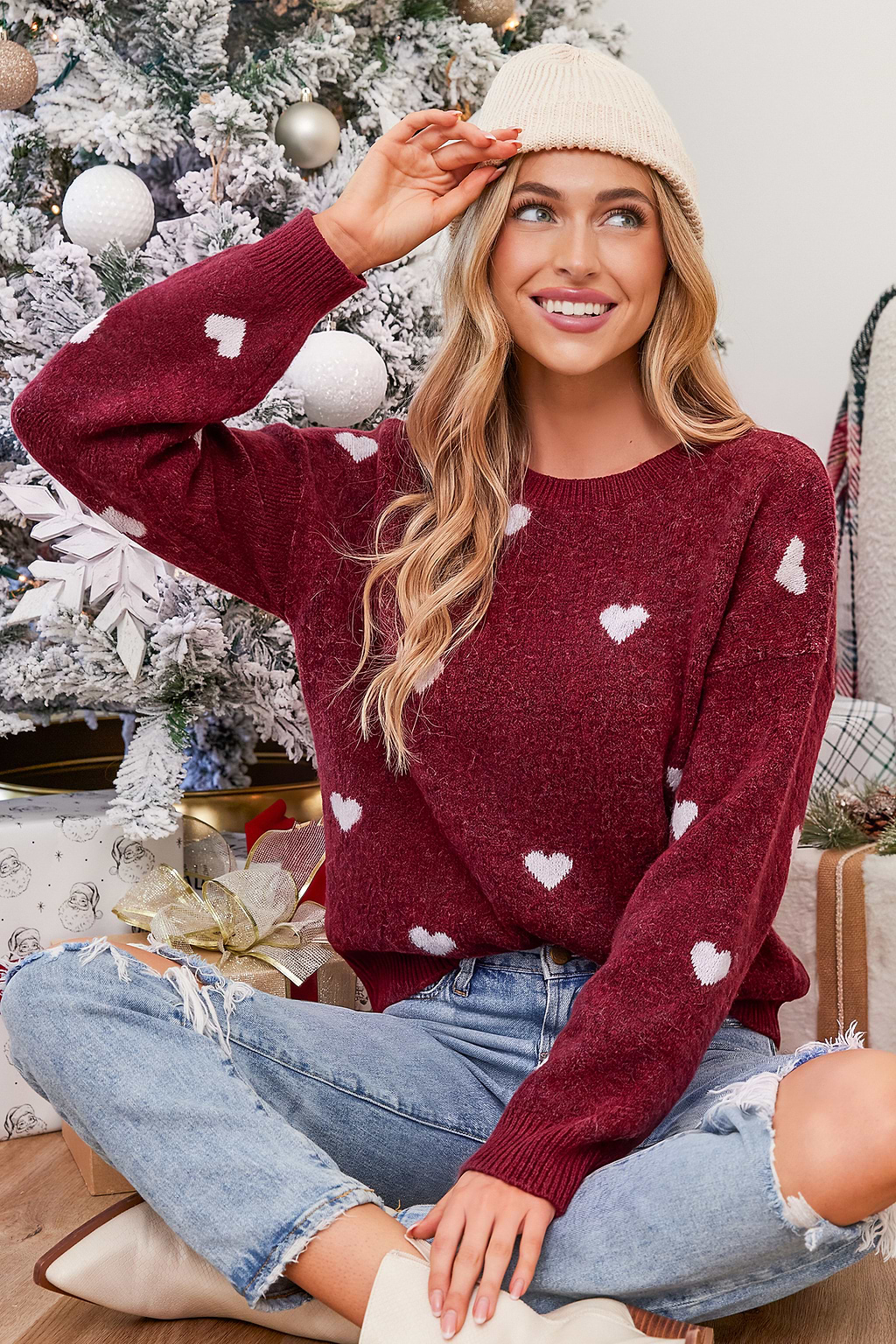 Skip a Beat Heart Sweater
