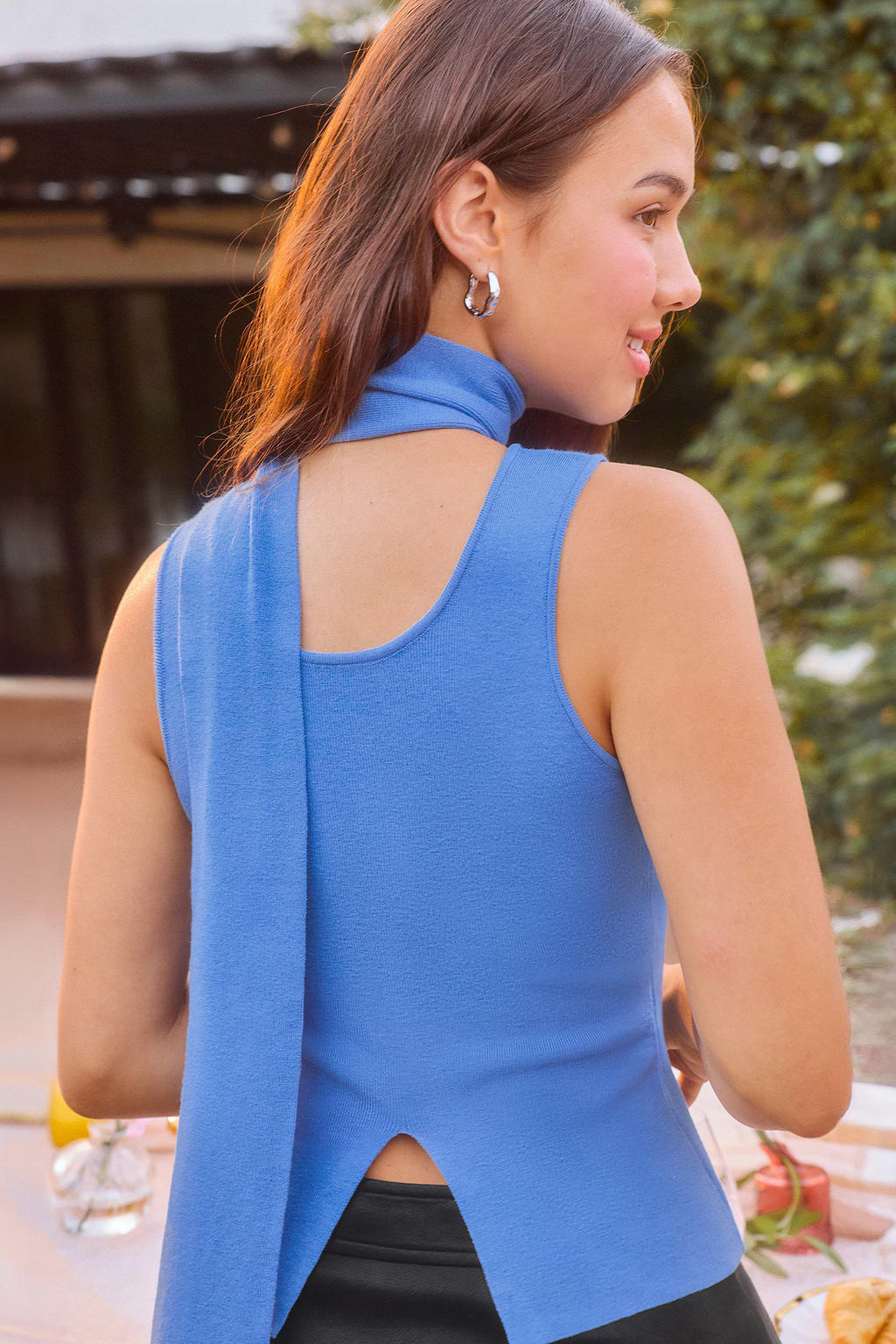 Having a Night Blue Top