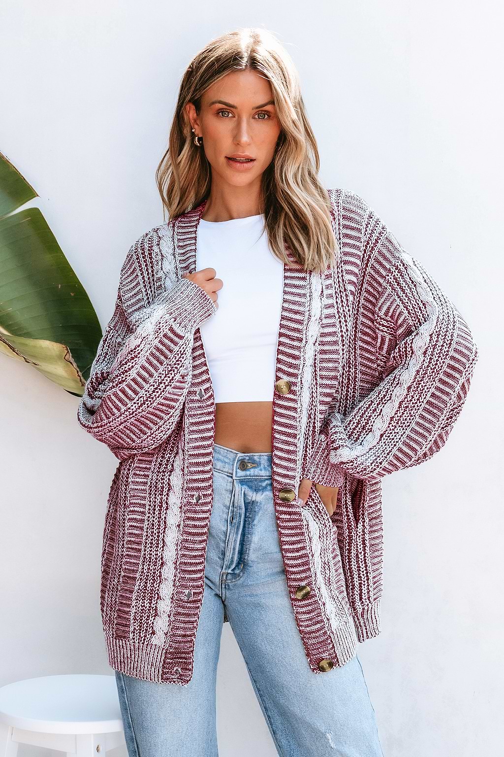 Sparks Fly Red Cardigan