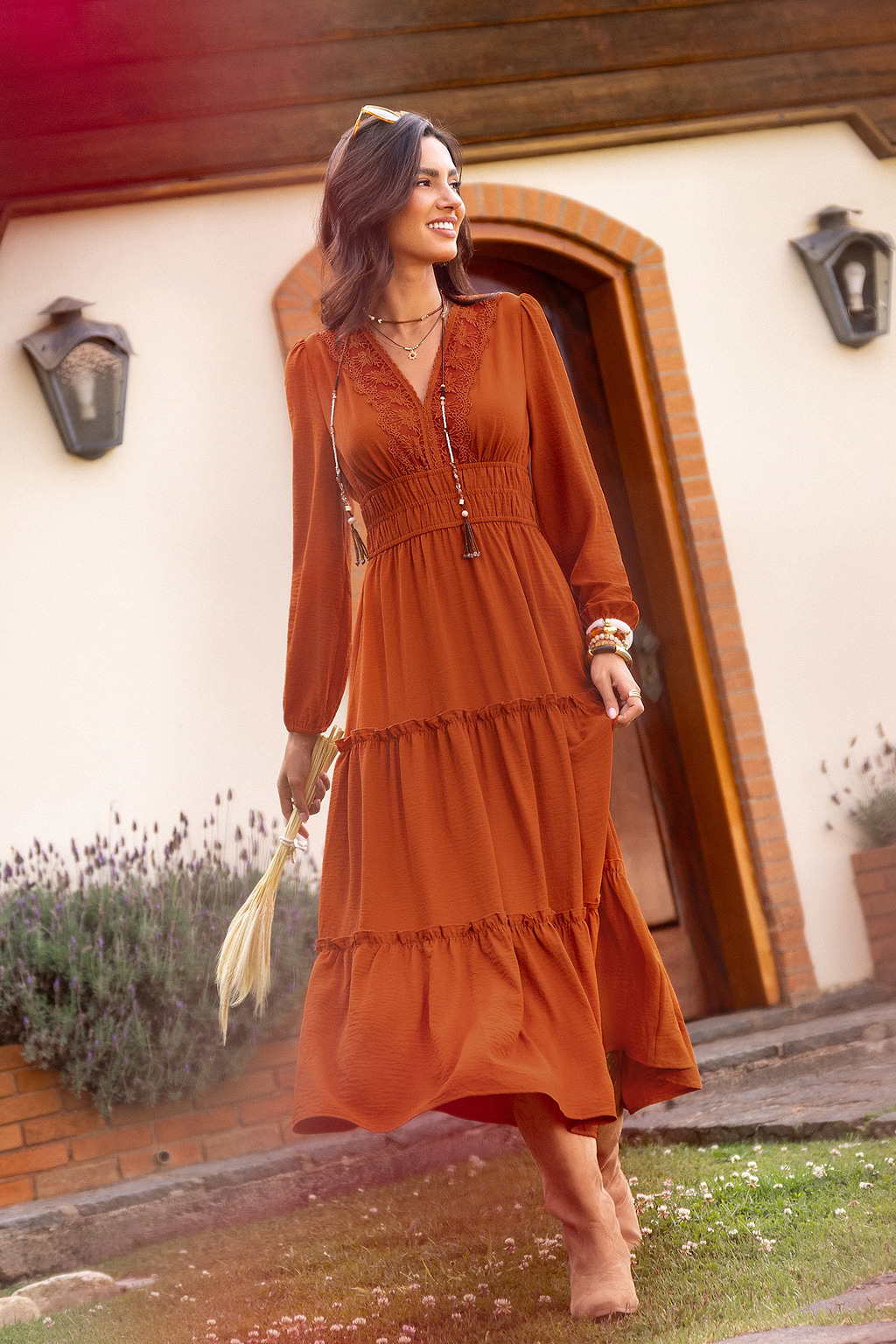 Tangelo Orange Maxi Dress