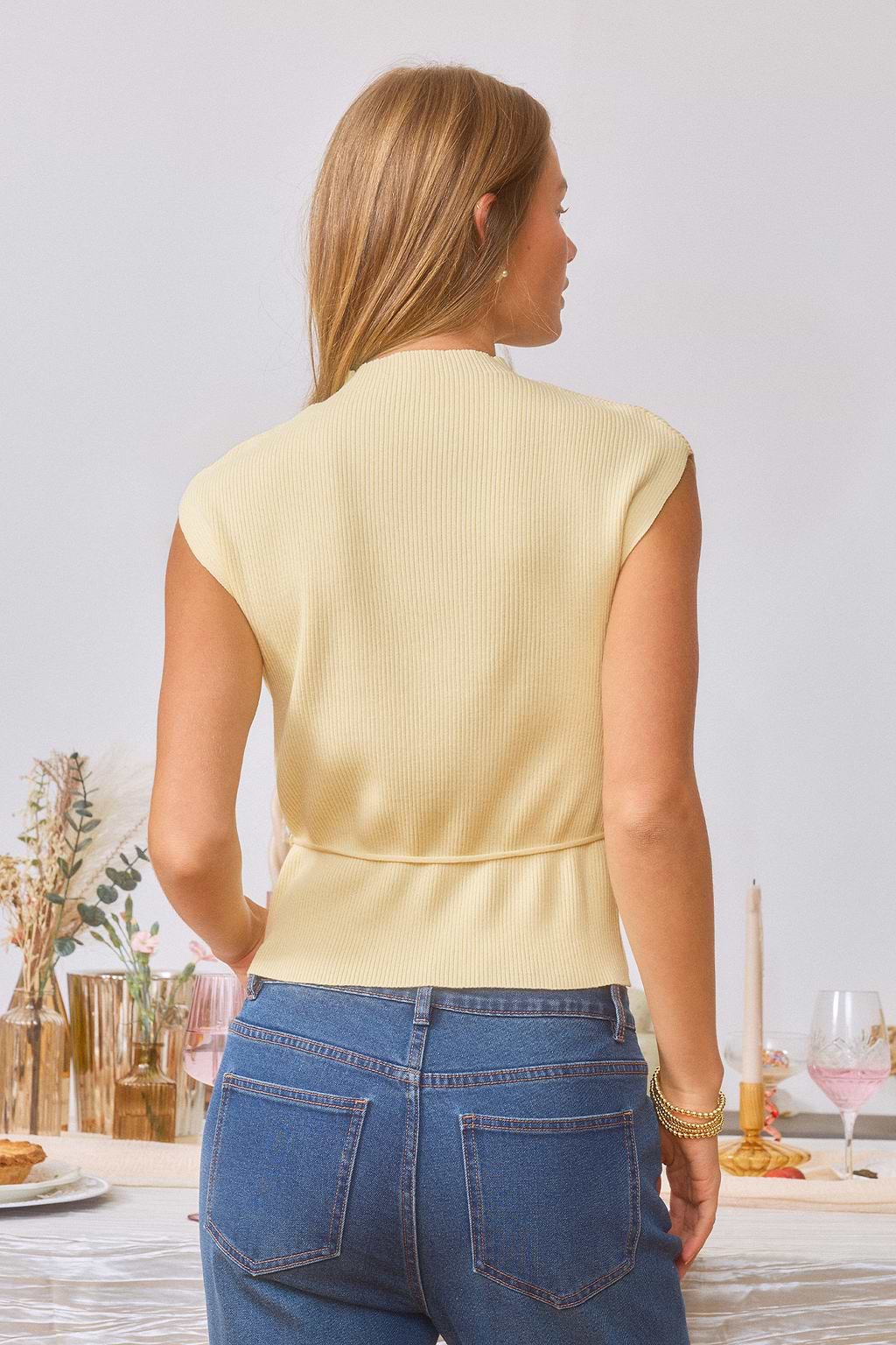 Cheers to That Yellow Knit Top