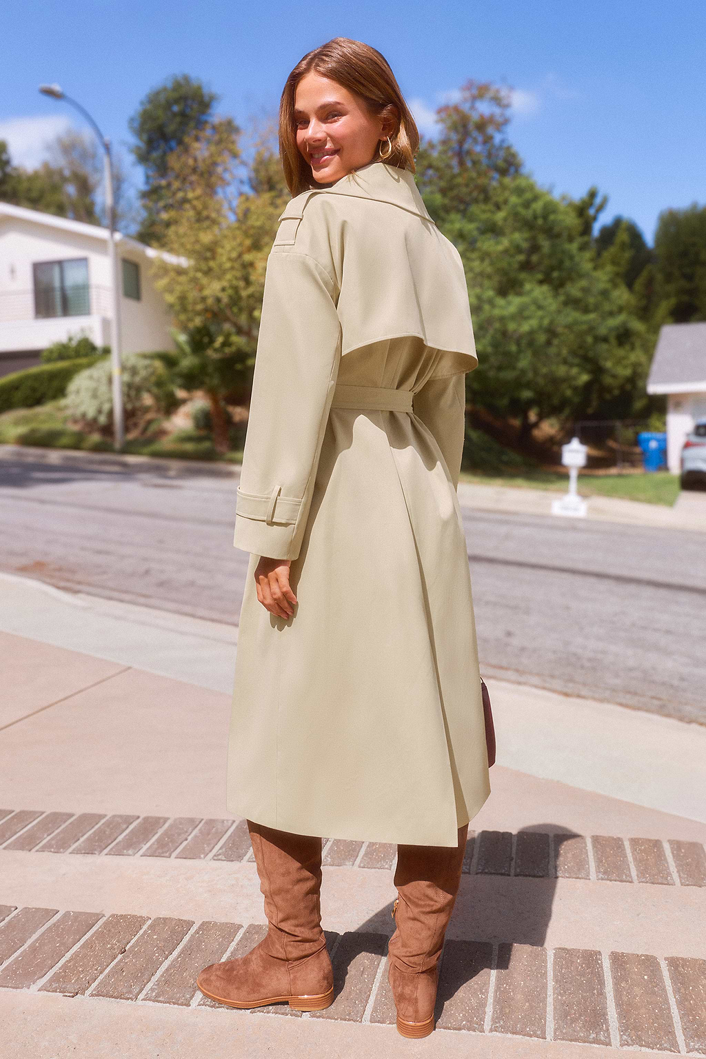 Dear to Me Khaki Trench Coat