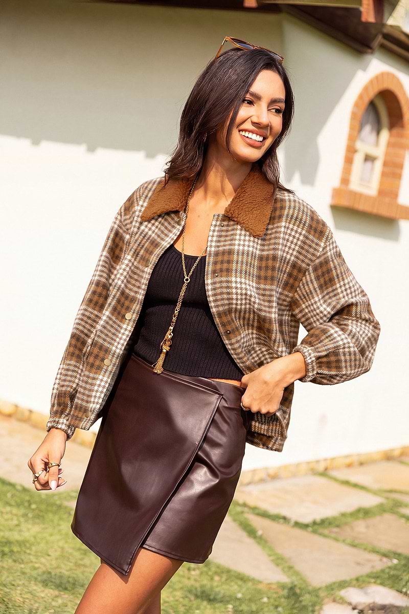 Cozy Life Plaid Jacket