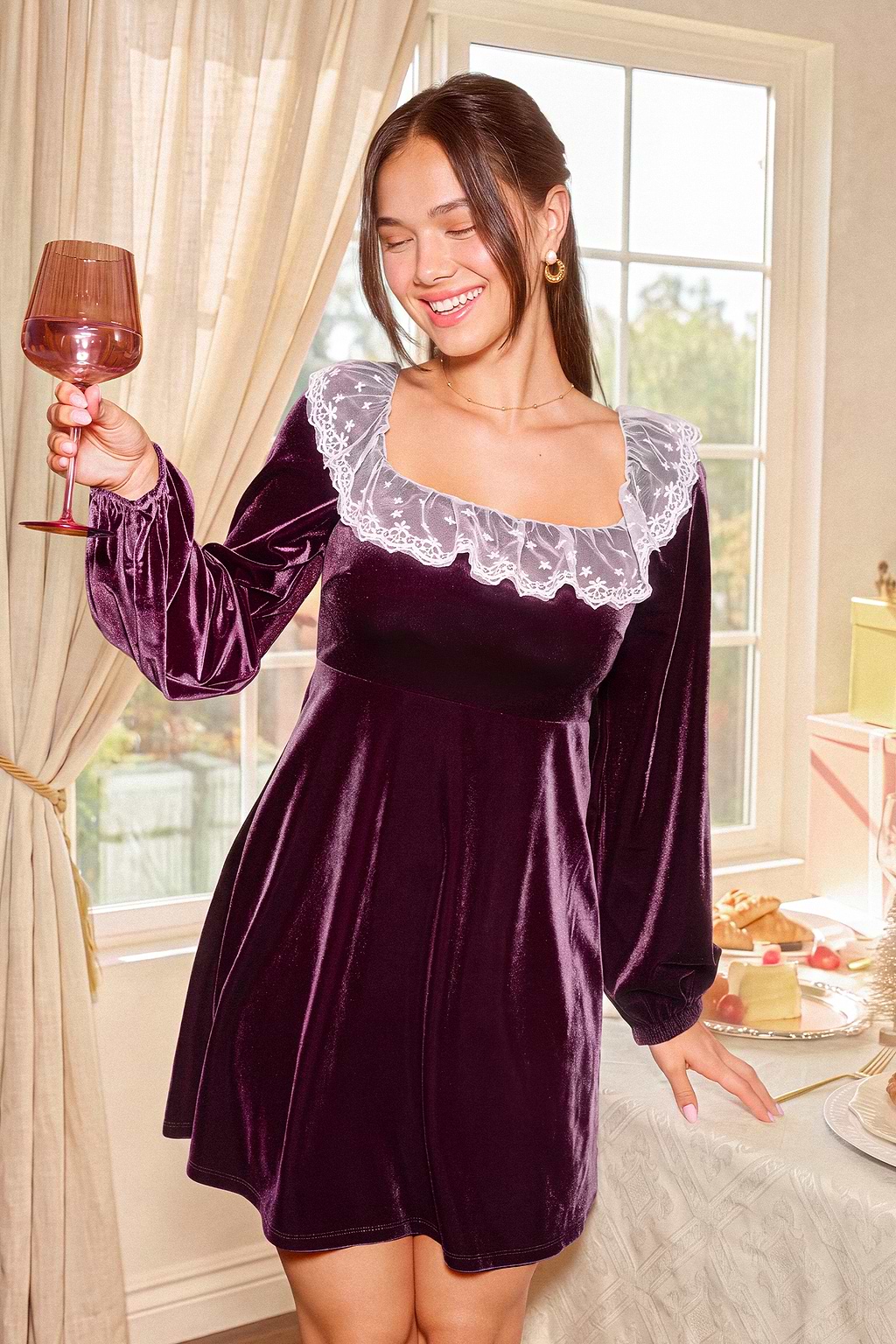 Having a Ball Purple Mini Dress