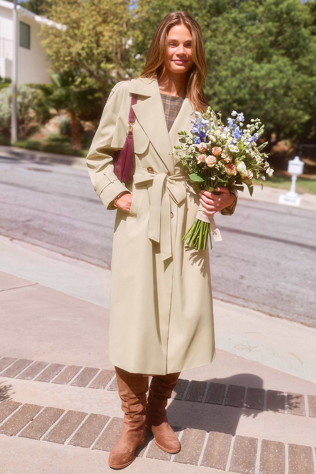 Dear to Me Khaki Trench Coat