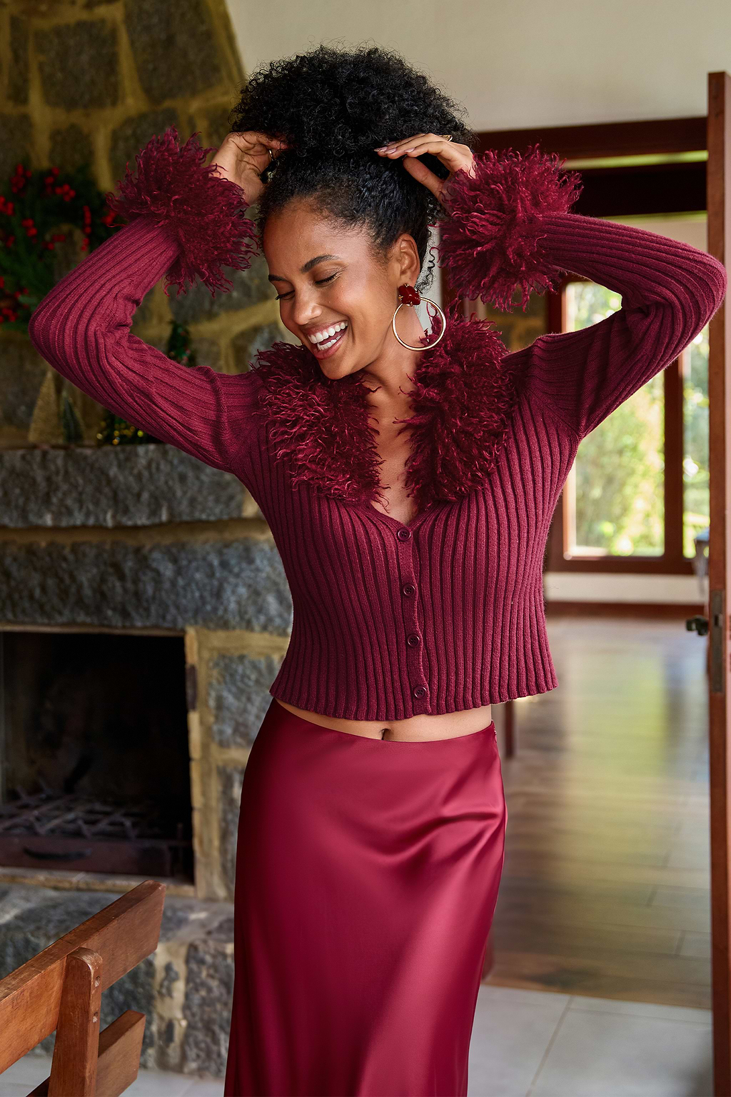 Socialite Red Cardigan