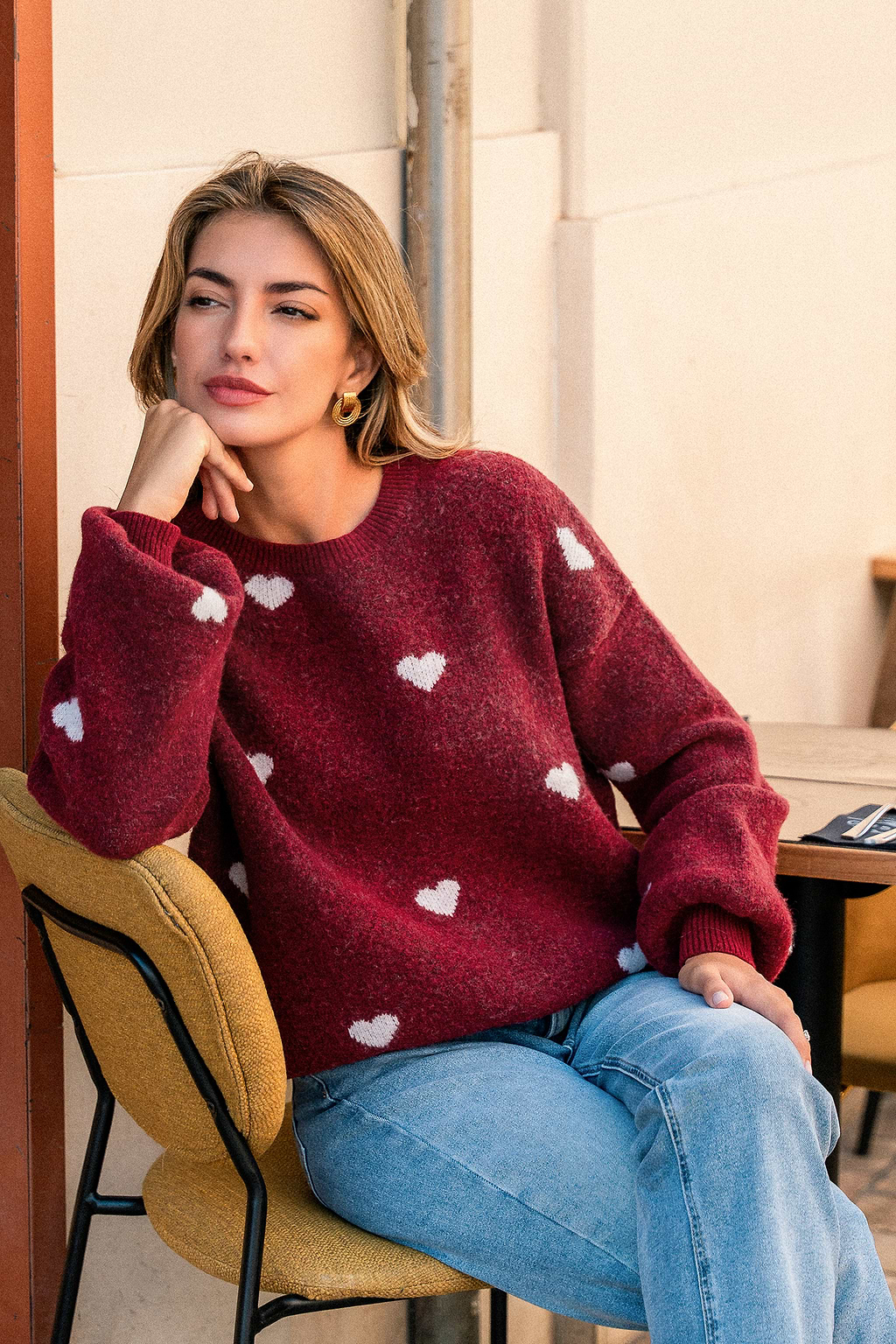 Skip a Beat Heart Jumper