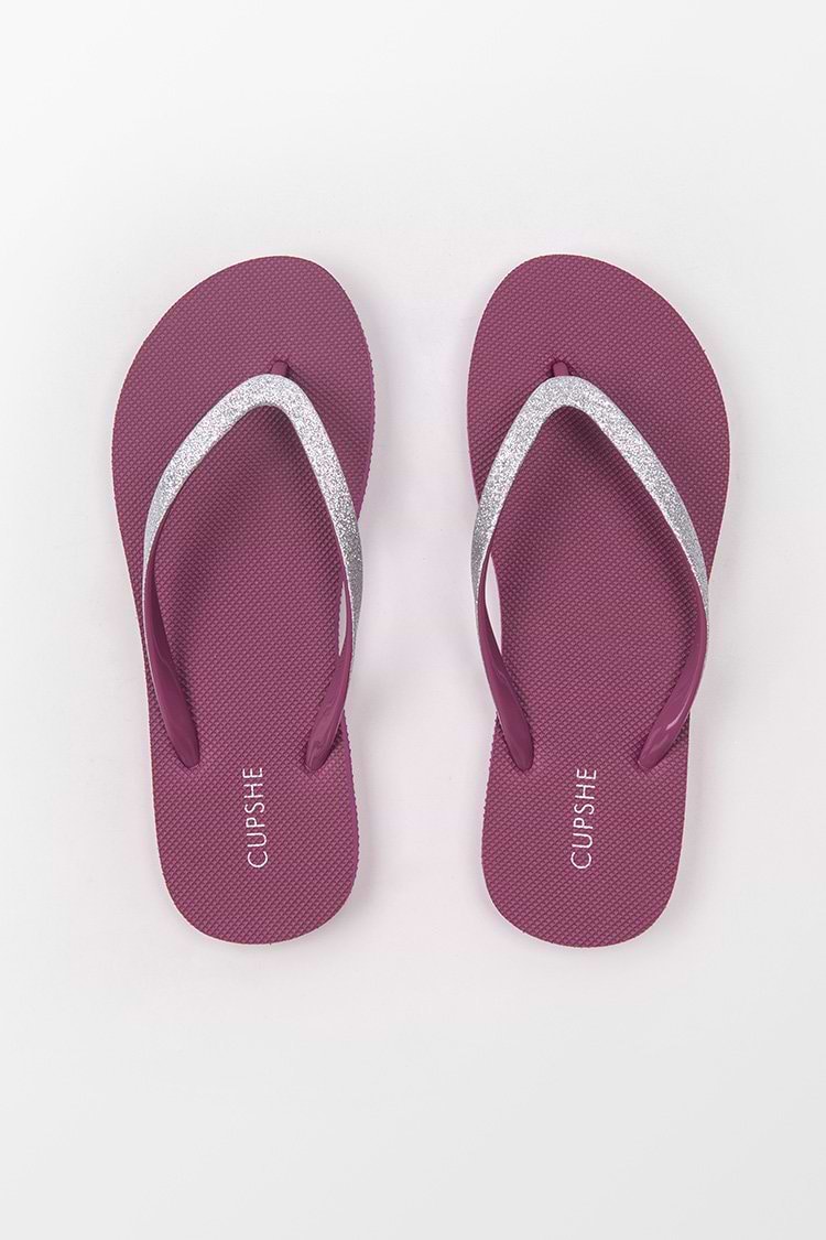 Mulberry Fuchsia Flip Flops