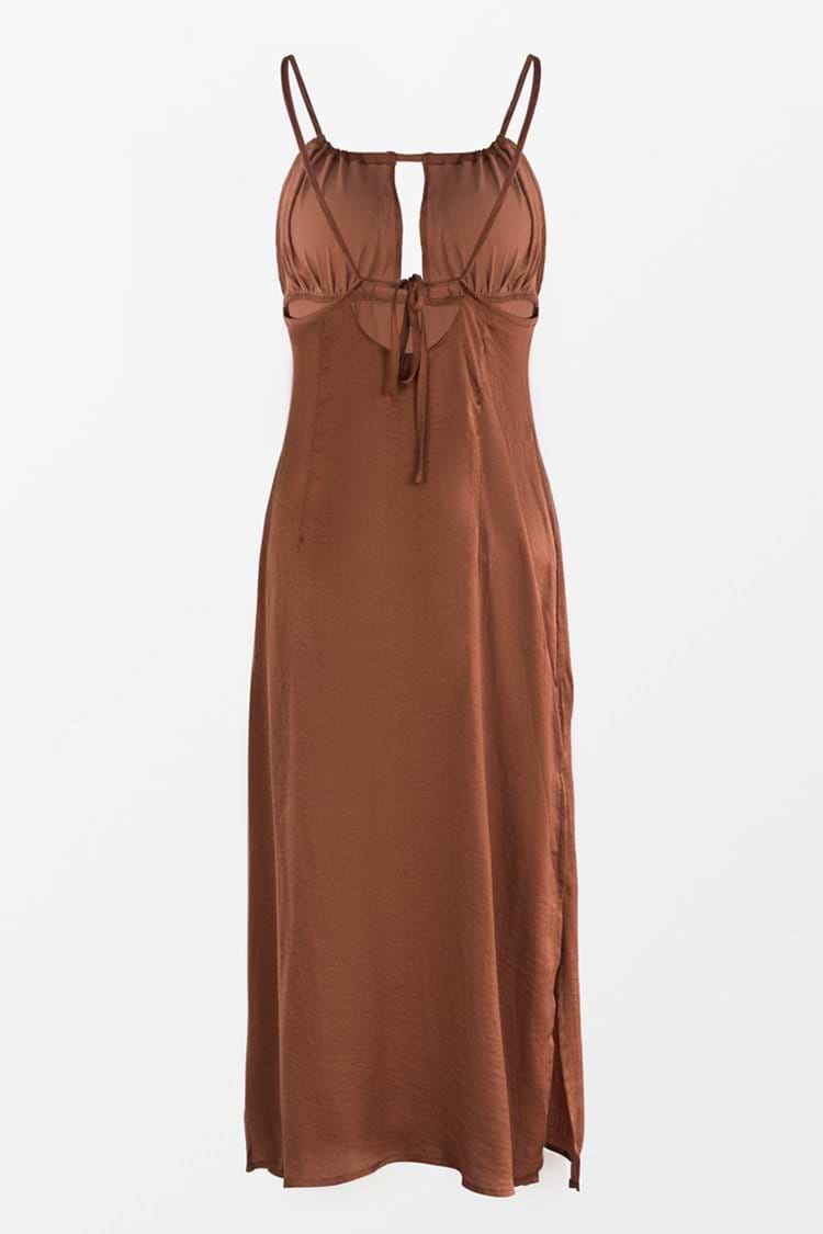 Caramel Slip Dress