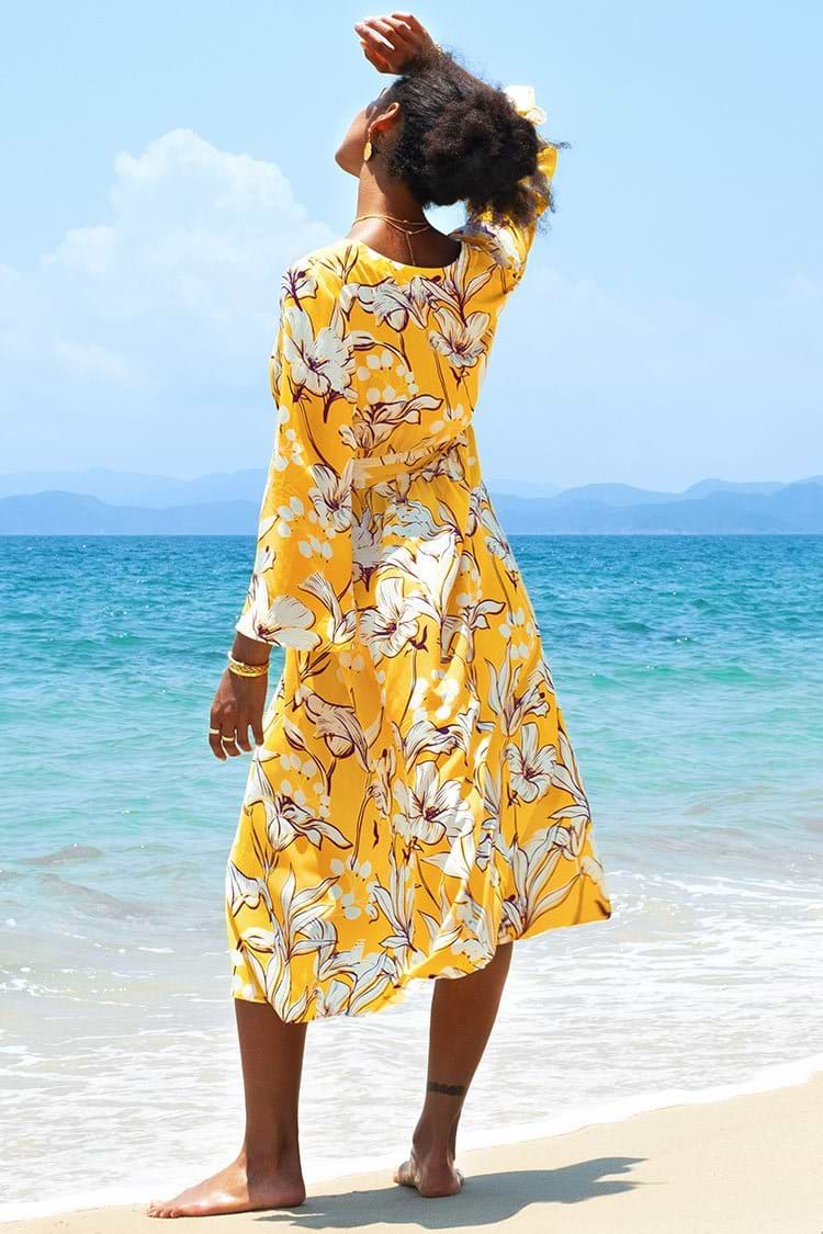Naomi Floral Long Sleeve Dresses
