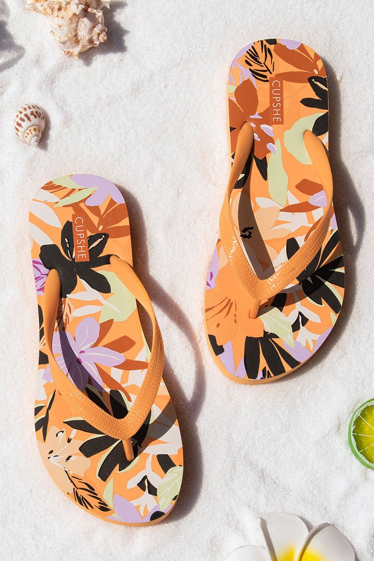 Wildberry Floral Flip Flops