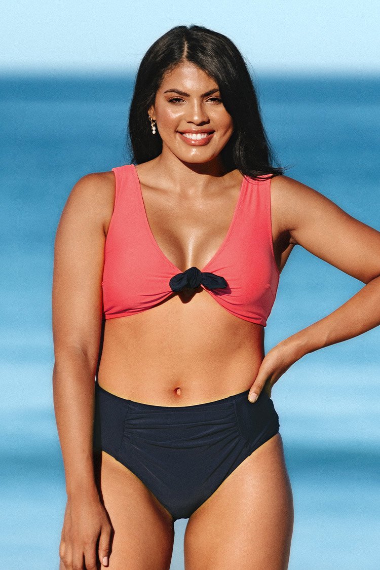 Alora Knotted Front Plus Size Bikini