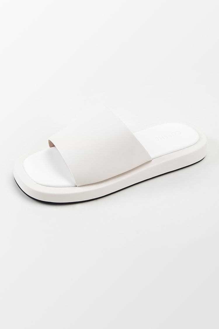 Coffee Run Wide Band Slide Sandals