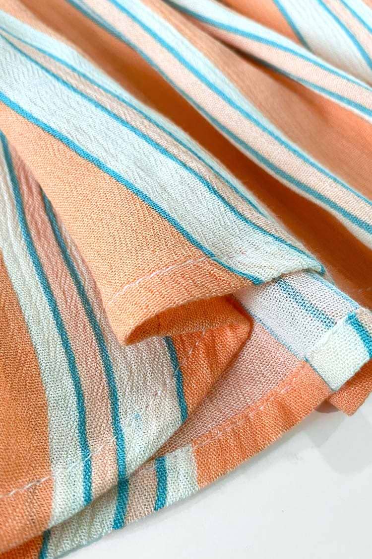 Ariana Striped Wrap Dress